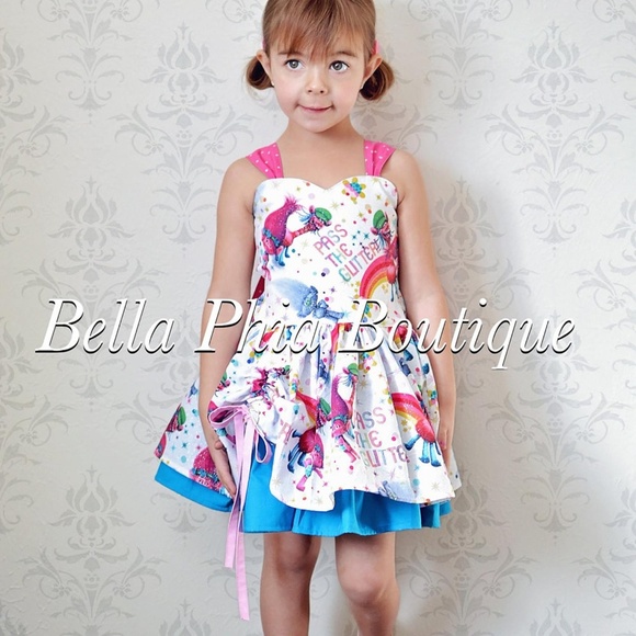 Custom made Trolls party dress - Picture 5 of 8